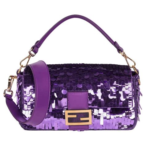 fendi purple sequin|Fendi handbags.